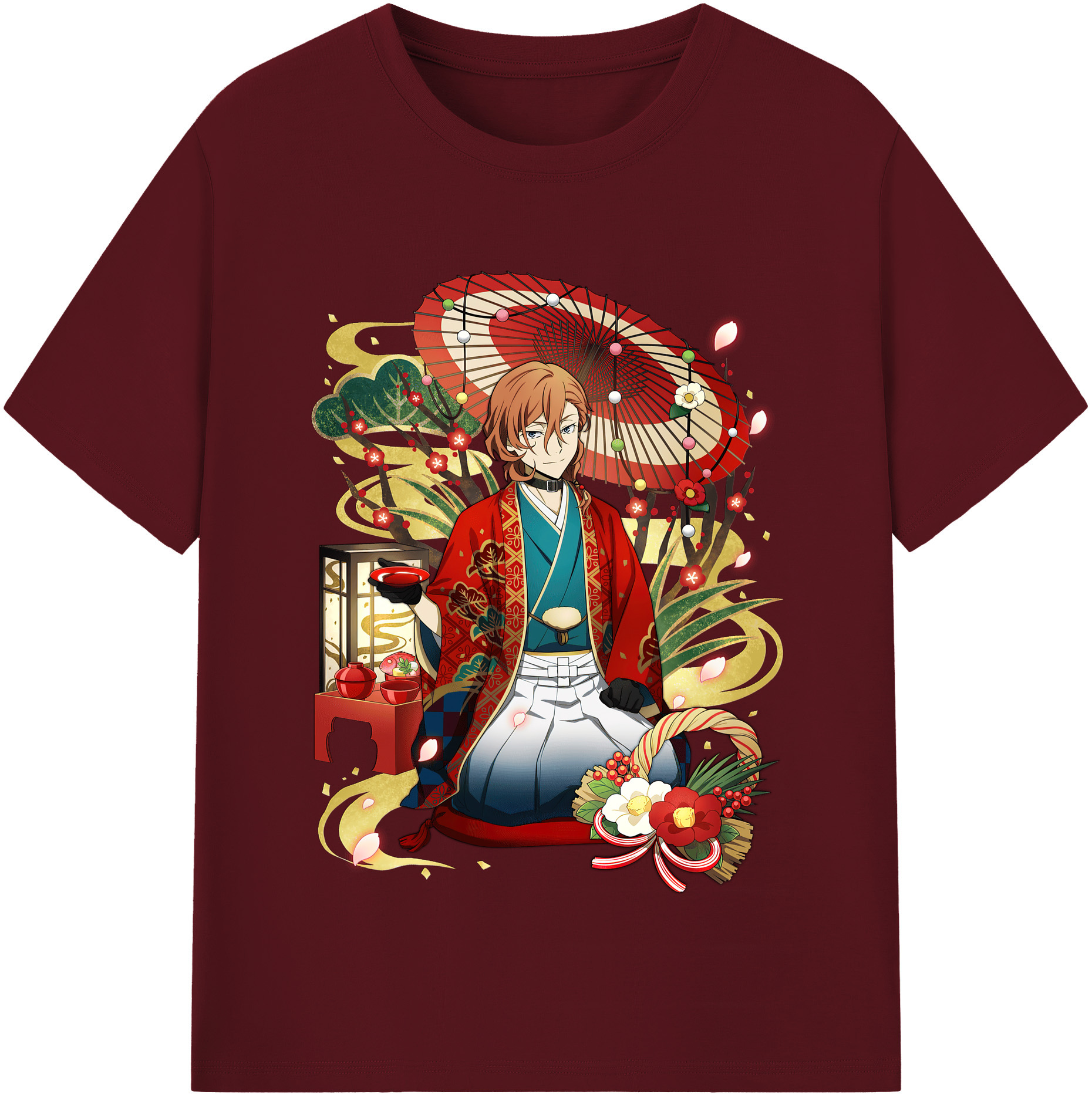 （画像用） 文豪ストレイドッグス Bungo Stray Dogs 綿100％半袖Tシャツ（フロントプリント）